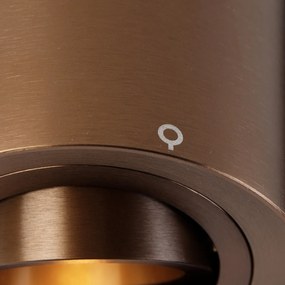 Модерен 1-фазен релсов прожектор тъмно бронз - Rondoo Up