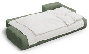 Зелен сгъваем/с място за съхранение ъглов диван (десен ъгъл) Linz – Cosmopolitan Design