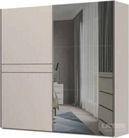 Гардероб Опера с две плъзгащи врати едната огледална