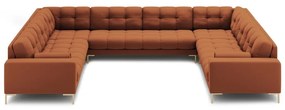 Ъглов диван в тухлен цвят ("U" форма) Bali – Cosmopolitan Design