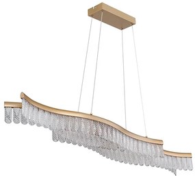 Globo 67348HG - LED Пендел JULIET LED/35W/230V 3200K златист