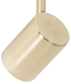 Модерна таванна лампа месинг 2-светлина регулируема - Jeana