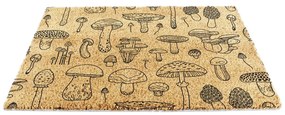Изтривалка от кокосови влакна 40x60 cm Mushrooms – Artsy Doormats