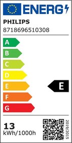 LED крушка PHILIPS, 13W, 1521LM, E27, 4000К