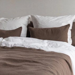 Кафяво покривало за легло от органичен памук 250x250 cm Bohemia – Mette Ditmer Denmark