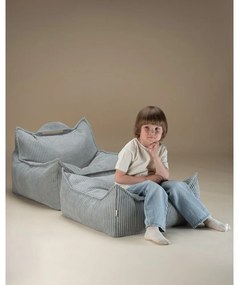 Детски пуф от рипсено кадифе в цвят мента Chair – Wigiwama