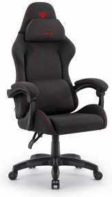 Ергономичен геймърски стол от плат HC-1014 червен