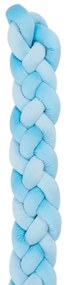 KIKKA BOO Плюшен плетен обиколник 180 см 4 плитки BLUE