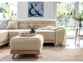 Бежова табуретка за крака Dazzling Daisy - Miuform