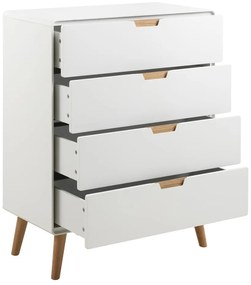 Бял скрин 80x100x40 cm Lowell – Actona