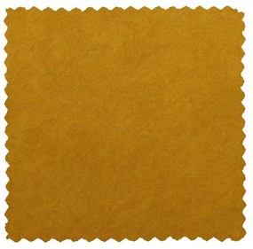 Пуф в цвят горчица WOOOD Sara High