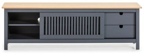 Сива дървена маса за телевизор Bruna - Marckeric