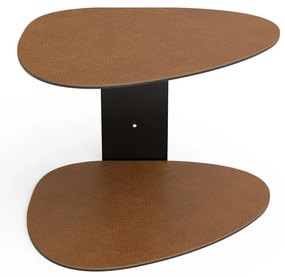 Стоманен стенен рафт в цвят кафяв коняк 29 cm Curve Bull – LIND DNA