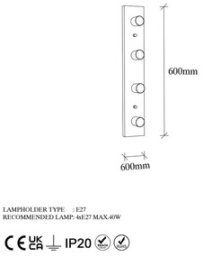 Стенна лампа в златист цвят Mirro – Opviq lights