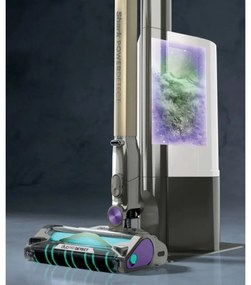 Вертикална прахосмукачка Shark IP3251EUT, 380W, 0.7 л, PowerDetect, Чупещо се рамо, Автономия 70 минути, Сив/Лилав
