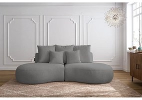 Светлосив диван от плат букле 260 cm Saint-Germain - Bobochic Paris