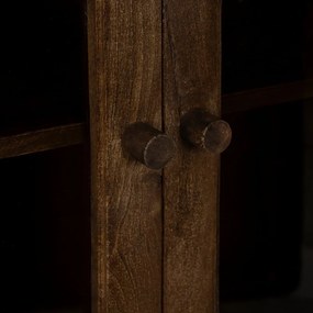 Кафява витрина от масивно манго 80x140x40 cm Ravi – Ixia