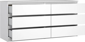 Бял скрин 154x76x50 cm Naia – Tvilum