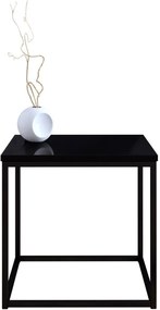 Холна маса Cubo S-черен-черен лъскава