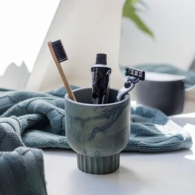 Зелена каменна чаша за четки за зъби Attitude - Mette Ditmer Denmark