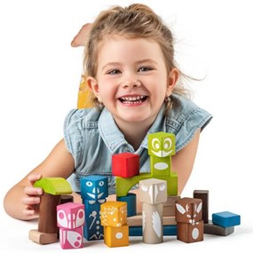 Woody - Дървен конструктор Горски свят 90912