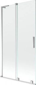 Mexen Velar L параван за вана, плъзгащ се с 2 крила 100 x 150 см, прозрачен, хром - 896-100-003-01-01