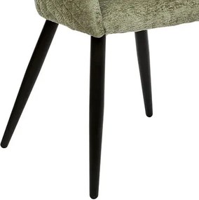 Трапезен стол с подлакътници atmosphera Marlo, Шенил - Слонова кост