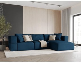 Син ъглов диван, десен ъгъл Esther – Milo Casa