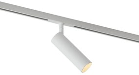 Модерен бял прожектор за 1-фазна релсова система GU10 35mm - Slimline Uzzy