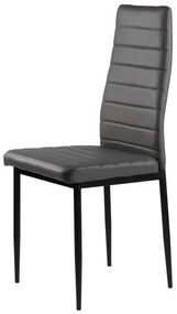 Комплект от 4 елегантни стола в сиво с непреходен дизайн