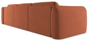 Оранжев ъглов диван (десен ъгъл) Hoku – Makamii