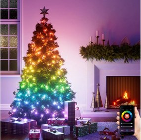 NanoleafN7102K02-25HSL-LEDRGBW LED гирлянд с 300 светодиода, 2x12m, 2700-6500K, Wi-Fi управление, IP67