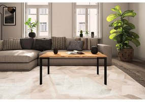 Дъбова маса за кафе в естествен цвят 60x80 cm Abies - The Beds