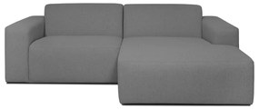 Сив ъглов диван (десен ъгъл) Roxy - Scandic