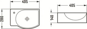 Mexen Mista настолна мивка дясна 40 x 28 см, бяла - 22174000R