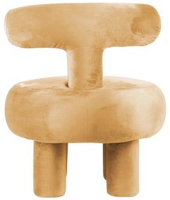 Жълто кадифено кресло Abrazo – Leitmotiv