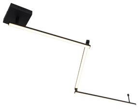 Таванна лампа черна 150,8 см с LED 3-степенна димираща регулируема - Annuschka
