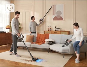 Вертикална прахосмукачка Dreame R20 VTV97A, 190AW, 3 режима, 0.6 л, 90 мин, HEPA, LCD дисплей, Черен