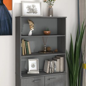Sonata H Надстройка за шкаф HAMAR, тъмносива, 85x35x100 см, бор масив
