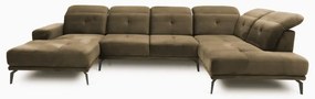 Бежов ъглов диван (десен ъгъл/U форма) Bretan – ELTAP