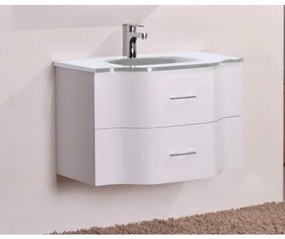 Конзолен PVC шкаф ICP 8080W, Inter Ceramic, с умивалник, 80x50x50см