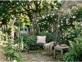 Черна метална градинска люлка Kari - Garden Pleasure