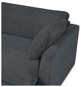 Сив диван от рипсено кадифе 132 cm Mobby – Scandic