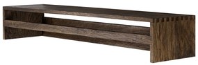 Кафява стенна закачалка от масивен дъб с рафт 60 cm Showcase – Mette Ditmer Denmark