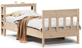 3306285 vidaXL Рамка за легло без матрак, 90x190 см, масивна чамова дървесина