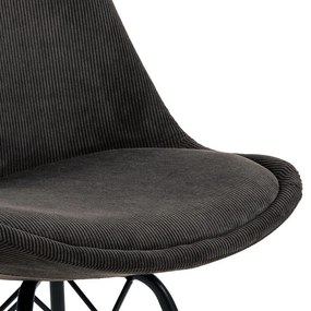 Тъмно сив трапезен стол Eris - Actona