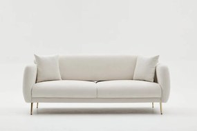 Бял разтегателен диван 210 cm Simena - Balcab Home