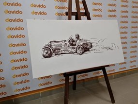 Картина на платно – Ретро състезателен автомобил