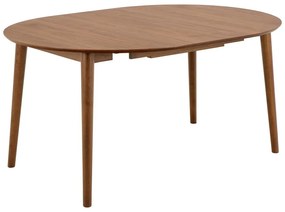 Кръгла сгъваема трапезна маса с допълнителна плоча от декор от орех ø 115 cm Montreux – Actona