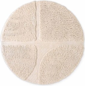 Кремав ръчно изработен кръгъл килим ø 160 cm Lambeth Jasper – Ted Baker